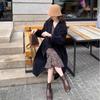 Premium woolen coat women's medium and long over the knee new autumn student Korean thin woolen coat