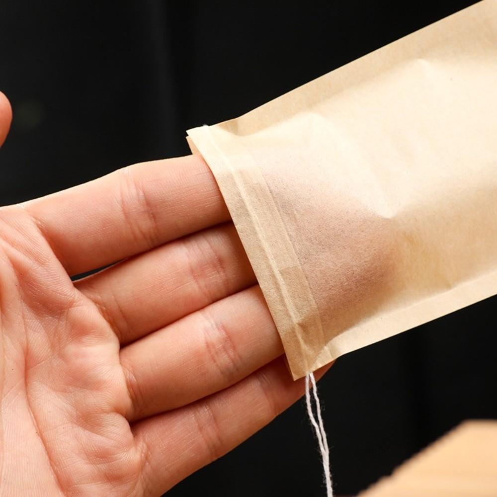 100 pieces/set Empty Drawstring Teabags Tea Filter Bags  Boiling Braised Ingredients