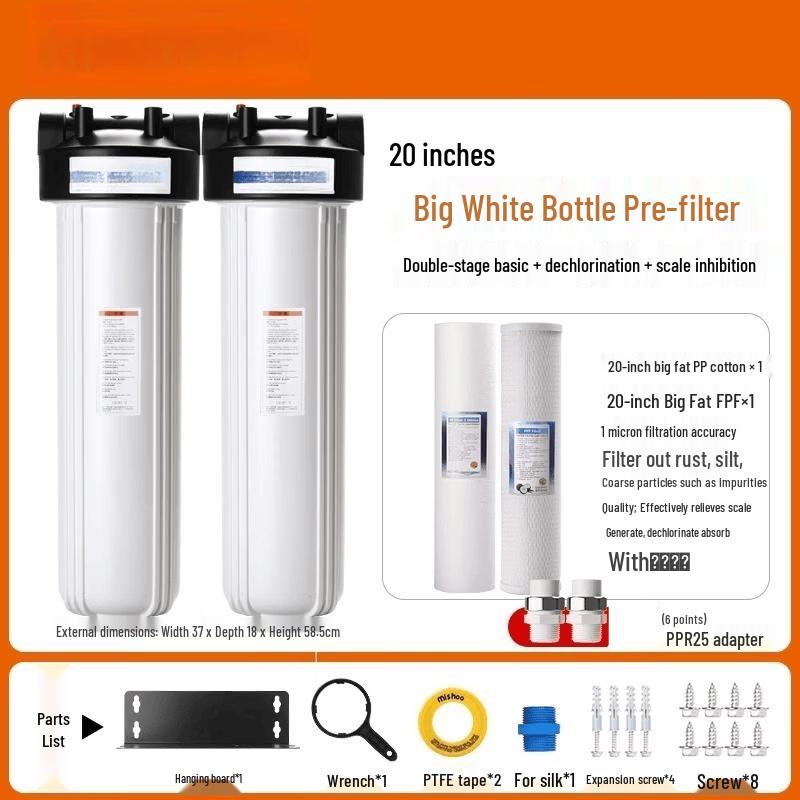 LISM 20-inch Dual-Stage Whole House Water Filter