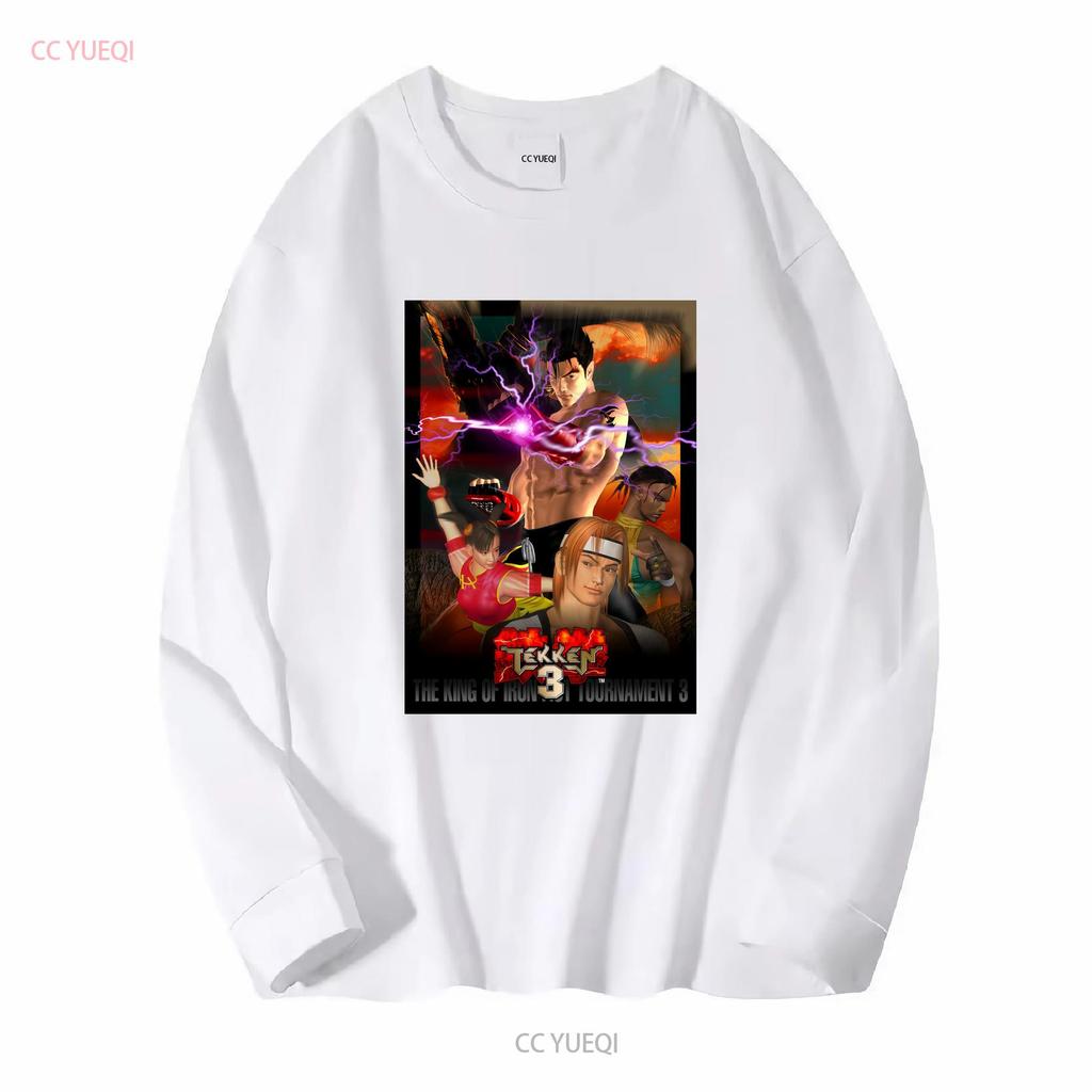 TEKKEN 3 Fighting Videospiel Retro Vintage Stil T-Shirt Größe 2XL vintage Gewaschen Bequem Atmungsaktiv Grafik Mann