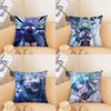 1Pc Game Anime Genshin Impact Eula Lawrence Pillow Case Square Pillow Cushion Cover Bedroom Sofa Room Decoration Casual