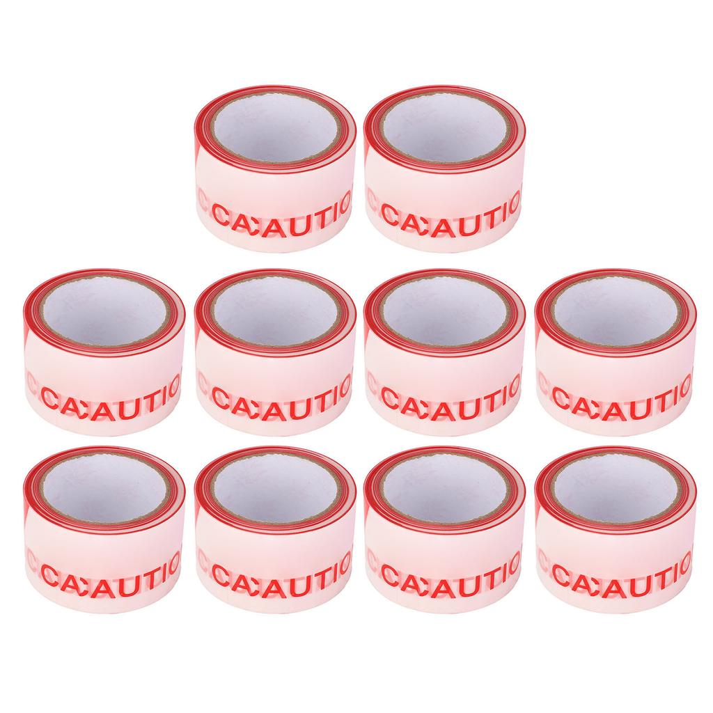 10Pcs Hazard Warning Safety Stripe Red White PE Caution Tape Retractable Isolation Construction
