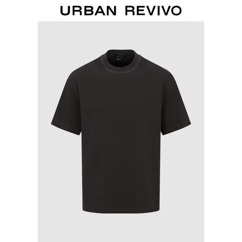UR Men s Contrast Stitch Crew Neck T-Shirt L