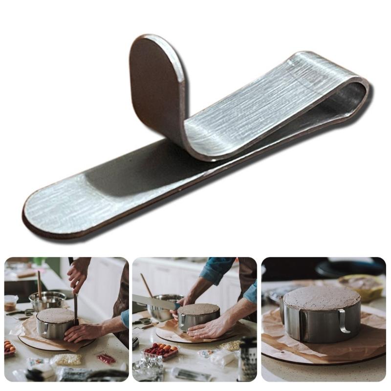 10 stk Rustfritt Stål Kakeringer Fikseringsklips Mousse-ringer Klips Bakeutstyr For Hjemmekjøkken Konditori Varig