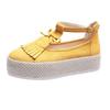 fashion Woman Vintage Flat Platform Sandals Ladies Sewing Shoes Woman Fashion Tassel Comfortable Sandals Female Chaussuress667