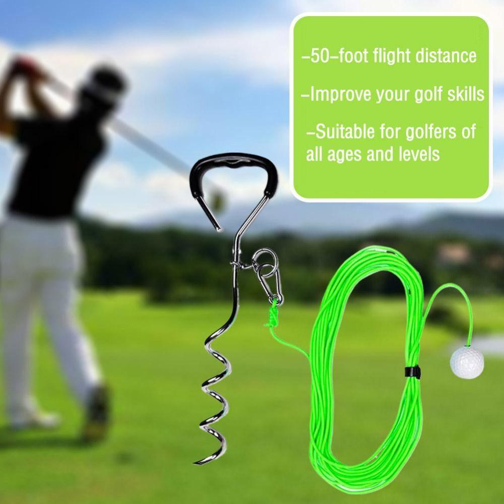 WIth Ground Nails Golf Training Rope 55.11IN Length Golf Training Tool  Golf Swing Practice