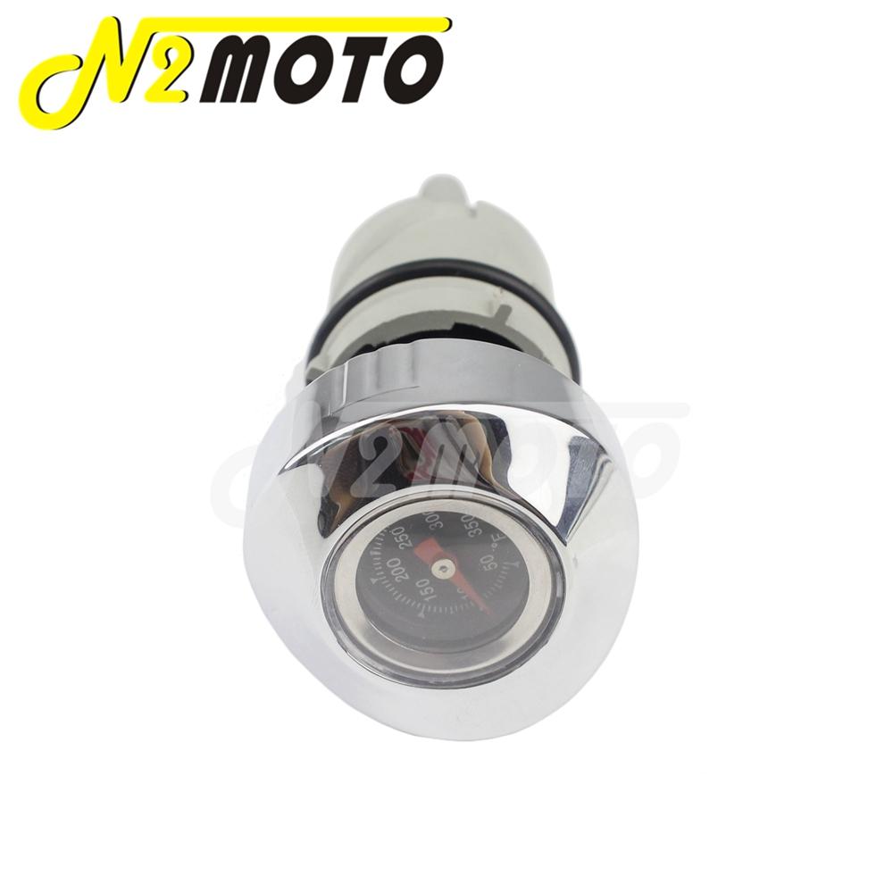 

Motorcycle Fuel Tank Plug Oil Temp Dipstick Temperature Gauge Meter For Harley Sportster XL 883 1200 C/L/N/R/XS 2004-19 XL1200T Black Face