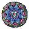 Bohemian 43cm/80cm Round Pillow Case Mandala Pattern Cushion Cover Indian Elephant Retro Meditation Floor Decorative Pillows