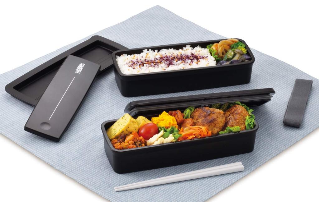 Thermos Fresh Lunch BK Box, 2-Tier, 980ml, Black, DJS-980W