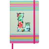 DOODLE Initial L Stripes Theme Premium Hard Bound B6 Notebook Diary|192 Ruled Pages(144 Ruled + 48 Blank)|4.75 * 7 Inche