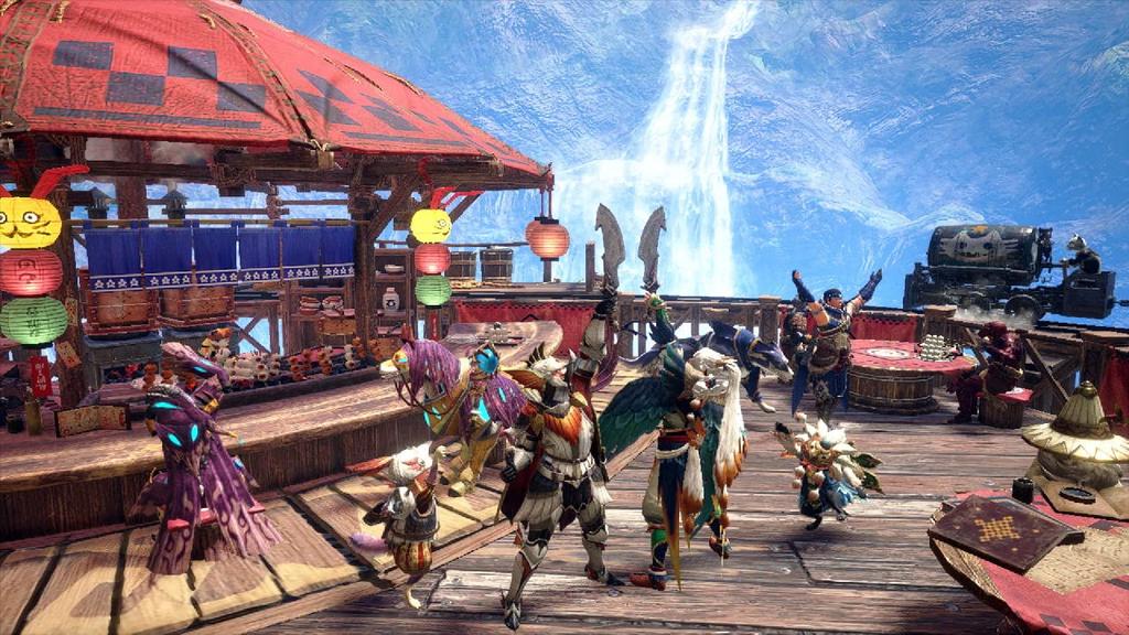 Monster Hunter Rise Sunbreak Set Switch Hunter Sunbreak Amiibo Mel Zena Palico Palico Monster Hunter Sunbreak Acrylic + - + [Monster Rise 3-piece