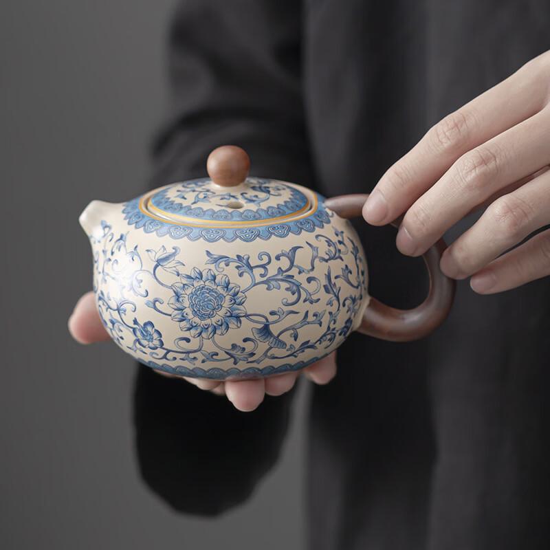Ru Kiln Blue and White Kung Fu Tea Set