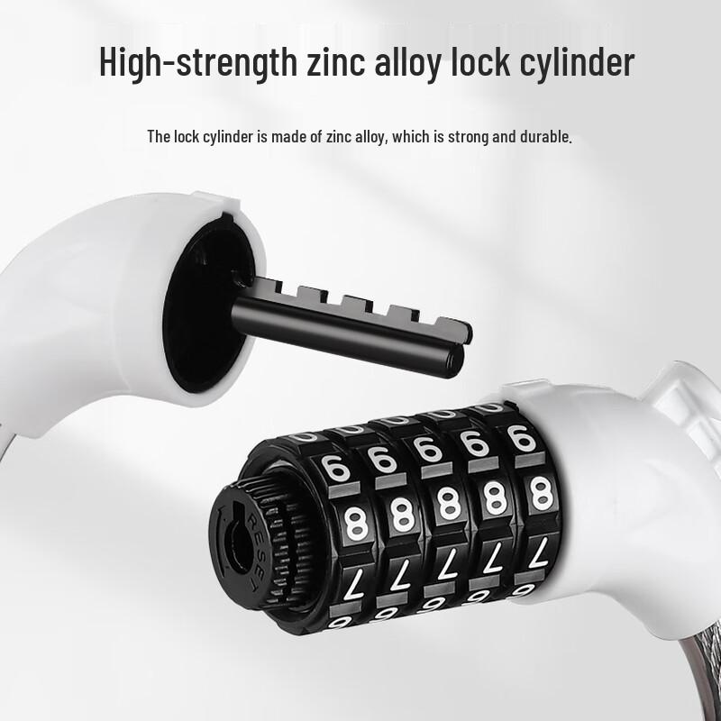 WEST BIKING Portable 5-Digit Password Bike Cable Lock