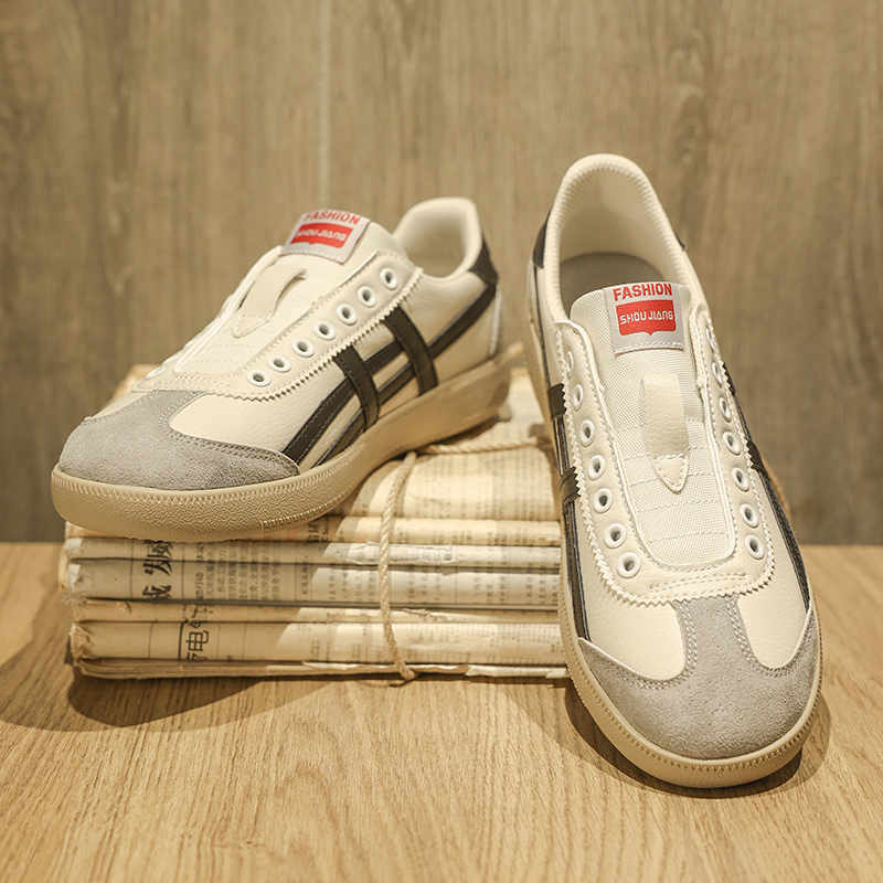 Fashion Perforated Laced Brown Sneakers Men Hi Top Sneakers Men Shoes Flat Boot Sport Universal Brand Small Price Pretty