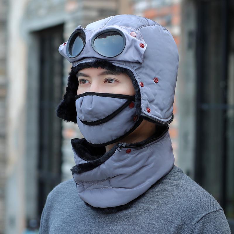 Unisex Fashion Thicken Warm Hat Windproof Winter Hats For Men Women Keep Warm Cap