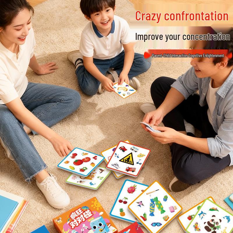 Animal Match Concentration Cards – Educational Board Game for Toddlers & Parents