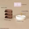 Miniature Dollhouse Bathroom Washbasin Storage Shelf Model Accessories