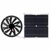 Round Ventilation Case Boosted Impeller Fan Solar Exhaust Fan  Chicken Coop Greenhouse Shed Fan