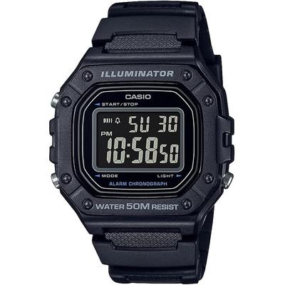 W218H Series | Men's Digital Watch | 50M WR | 1/100s Stopwatch | 100 SEC Chronograph | LED ...