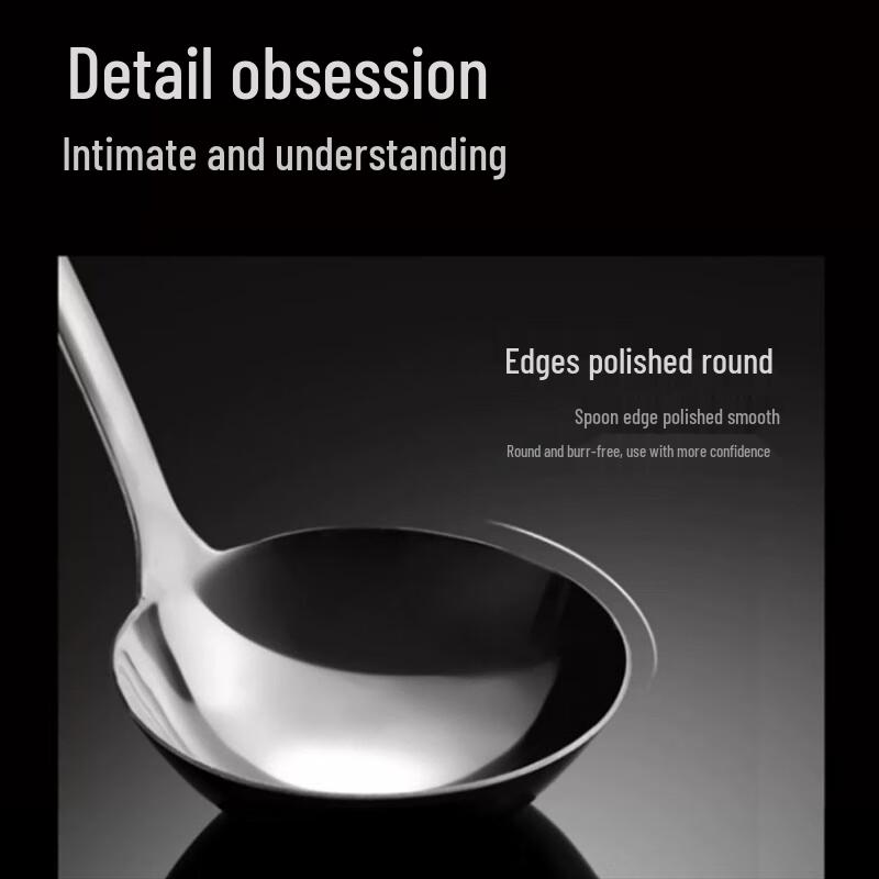 304 Stainless Steel Long-Handle Soup & Hotpot Spoons