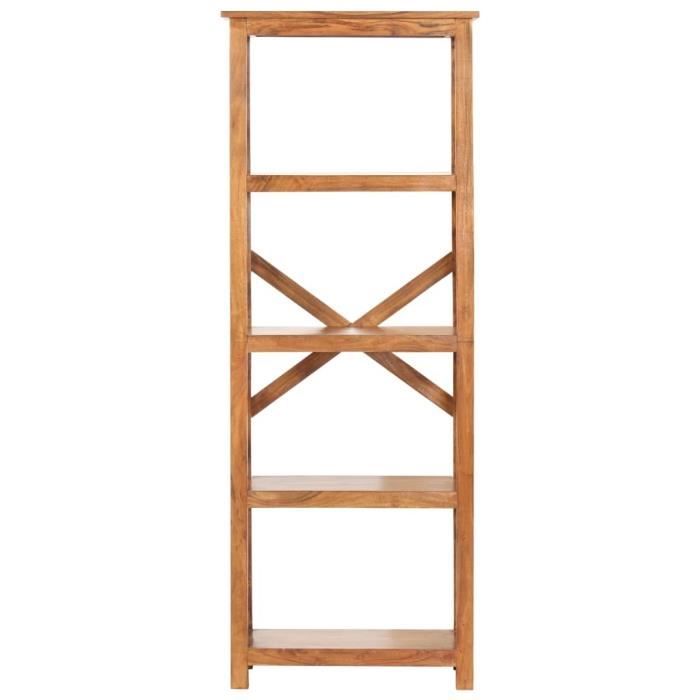 VidaXL Bibliothèque 60x30x160 cm Bois massif d'acacia et finition miel