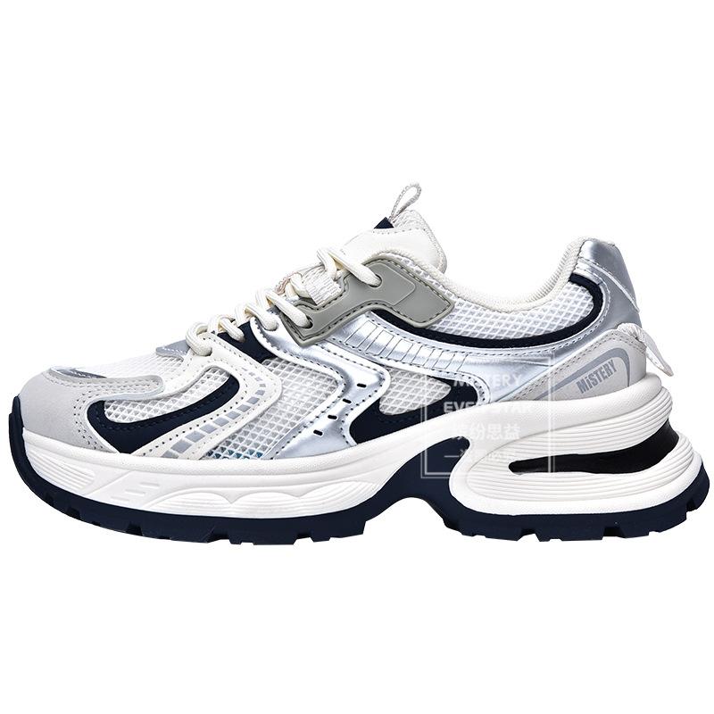Spring new thick-soled mesh dad shoes breathable sneakers 1555