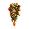 Christmas Wreath Door Hanging with LED Lights, Staircase Decoration for Indoor Home Holiday Décor