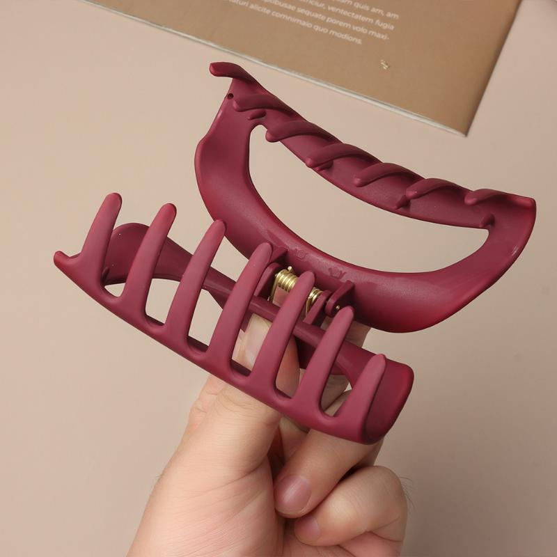 Safe Soft Silicone Shark Clip Semicircle Anti Collision Hair Claw Protection For The Back Of The Head Anti Fall Hair Clip