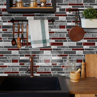 Imitation Epoxy Special-Shaped Tile Sticker, Kitchen Stove Wall Sticker, Waterproof And Oil-Proof Pvc Self-Adhesive Room Transformation Wallpaper