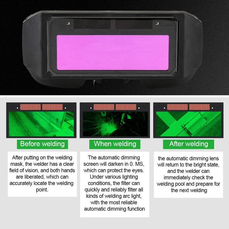 New Solar Auto Darkening Welding Glasses Welder Mask Eyes Goggle For Brazing Welding