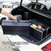 Premium Soft Felt Large Storage Organizer Box for Car Trunk Boot Auto Tools Home Dark Gray Non-Slip Compartment Storage Solution