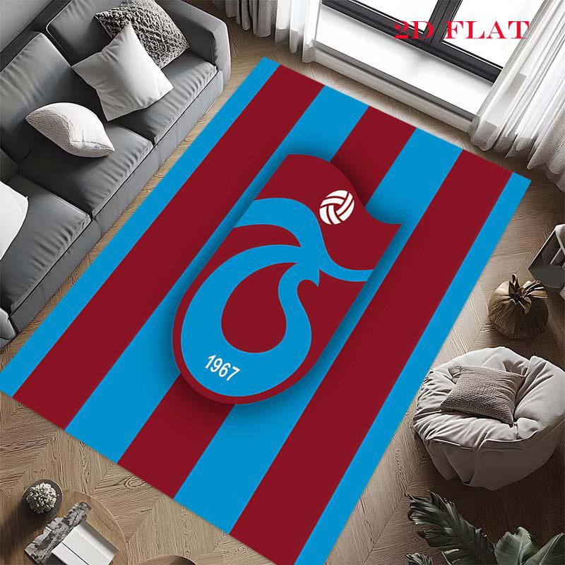 Tappeto Trabzonspor per Soggiorno Camera da Letto Decorazione Divano Casa, Tappetino Antiscivolo per Giochi Bambini
