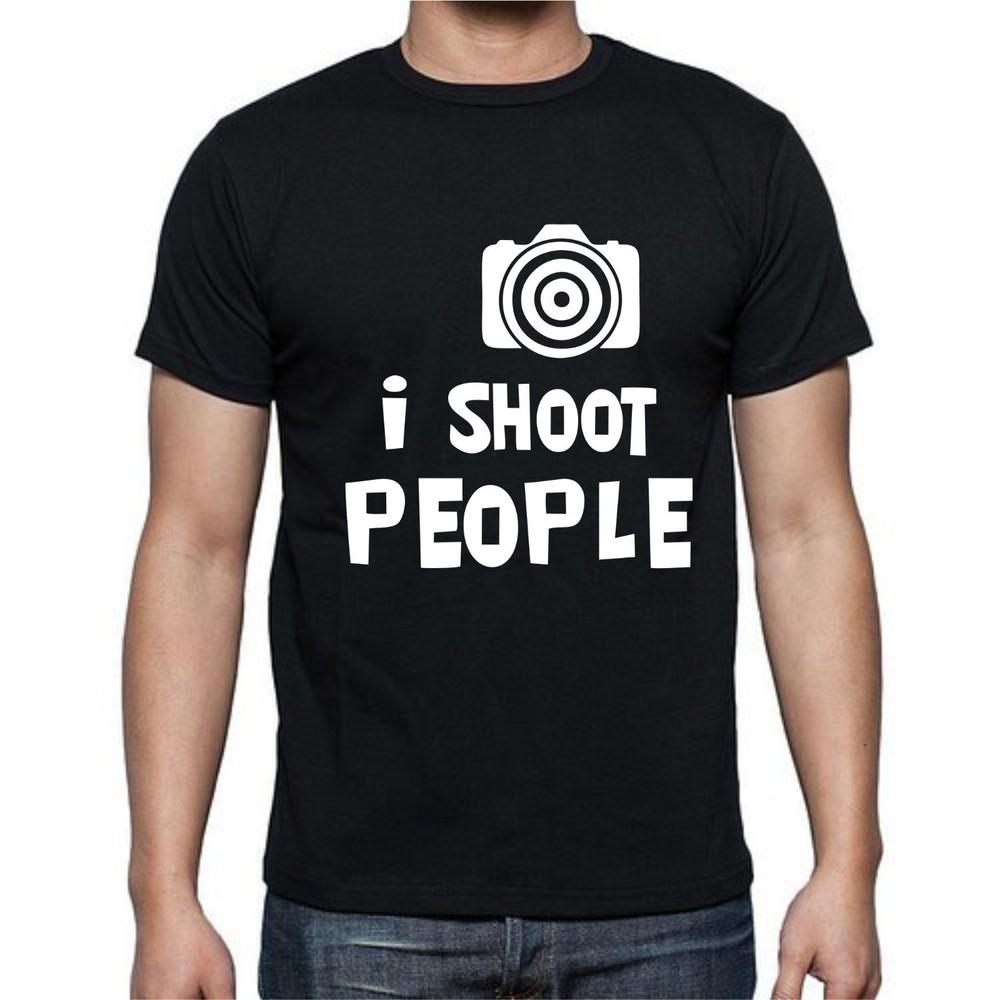 

I Shoot People Camera Video Picture Funny T shirt Tee S