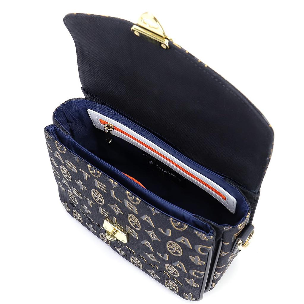 Castelbajac Cite Shoulder Bag with Handles No.89152 Black