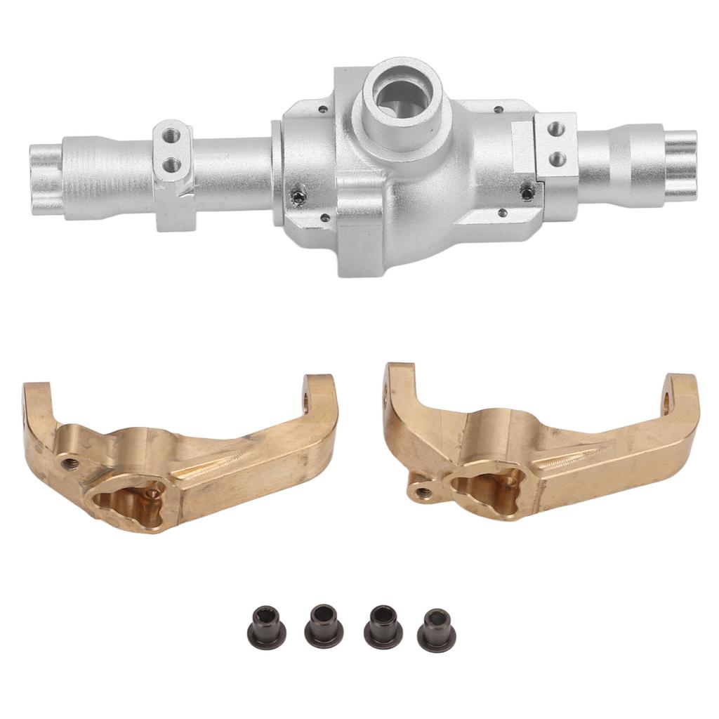 Aluminum Center Gearbox Housing Brass Front C Hub Caster Mounts for Redcat Gen8 Scout II 1/10