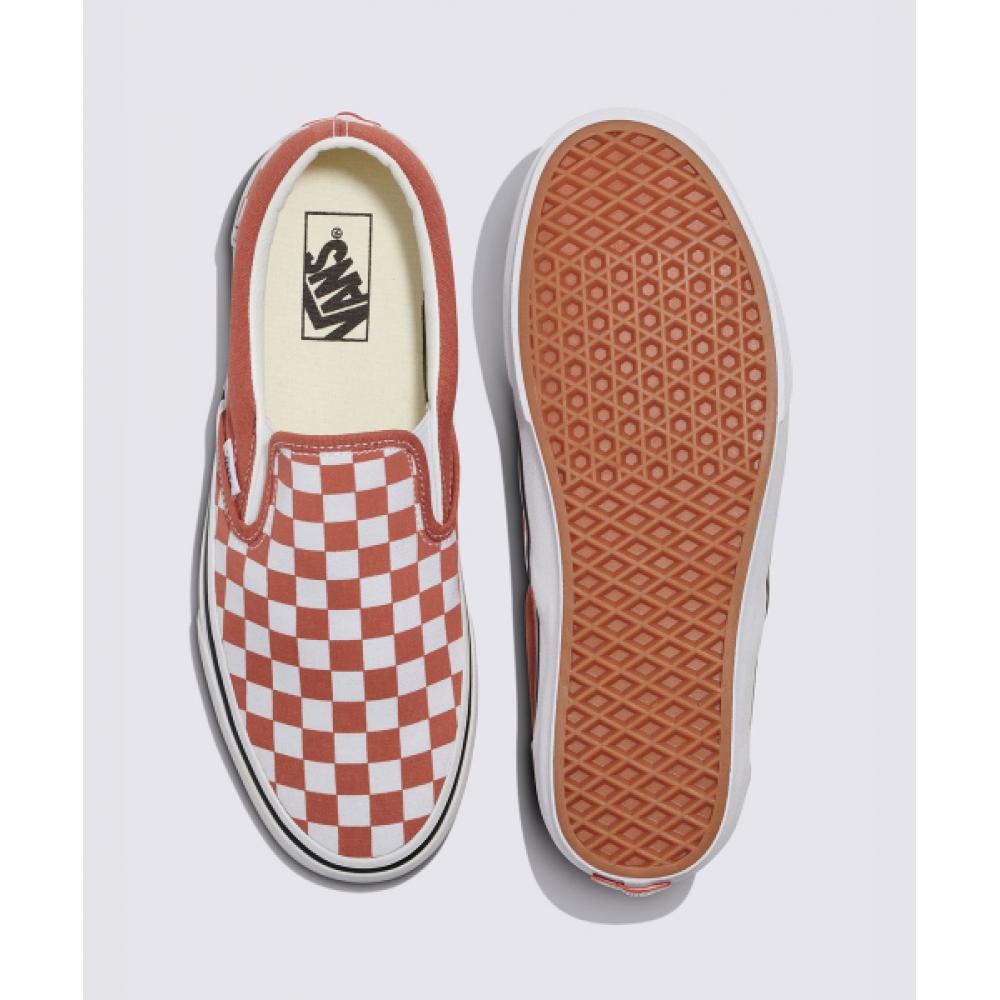 ☆VANS☆ Classic slip-on color tiered checkerboard auburn VN Vans Classic Slip On Color Tiered Checkerboard Auburn