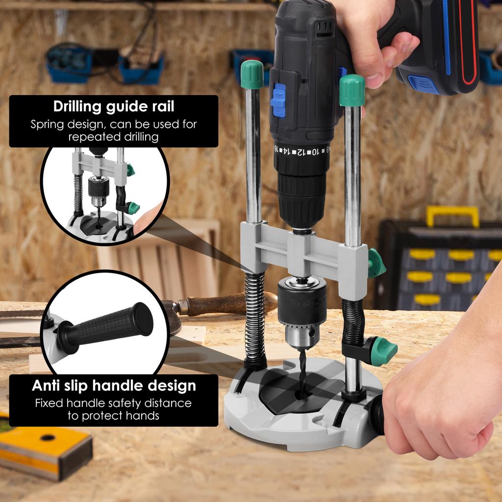 Mehrwinkel-Bohrführung Multifunktionale Bohrführung Ständer Präziser 45°-90° Winkel Elektrischer Bohrerhalter Ständer Universelles Bohren