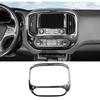 Black Wood Center Console Navigation GPS Screen Trim for Chevy Colorado 2014+ US
