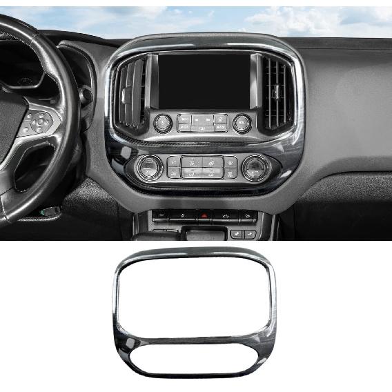 Black Wood Center Console Navigation GPS Screen Trim for Chevy Colorado 2014+ US