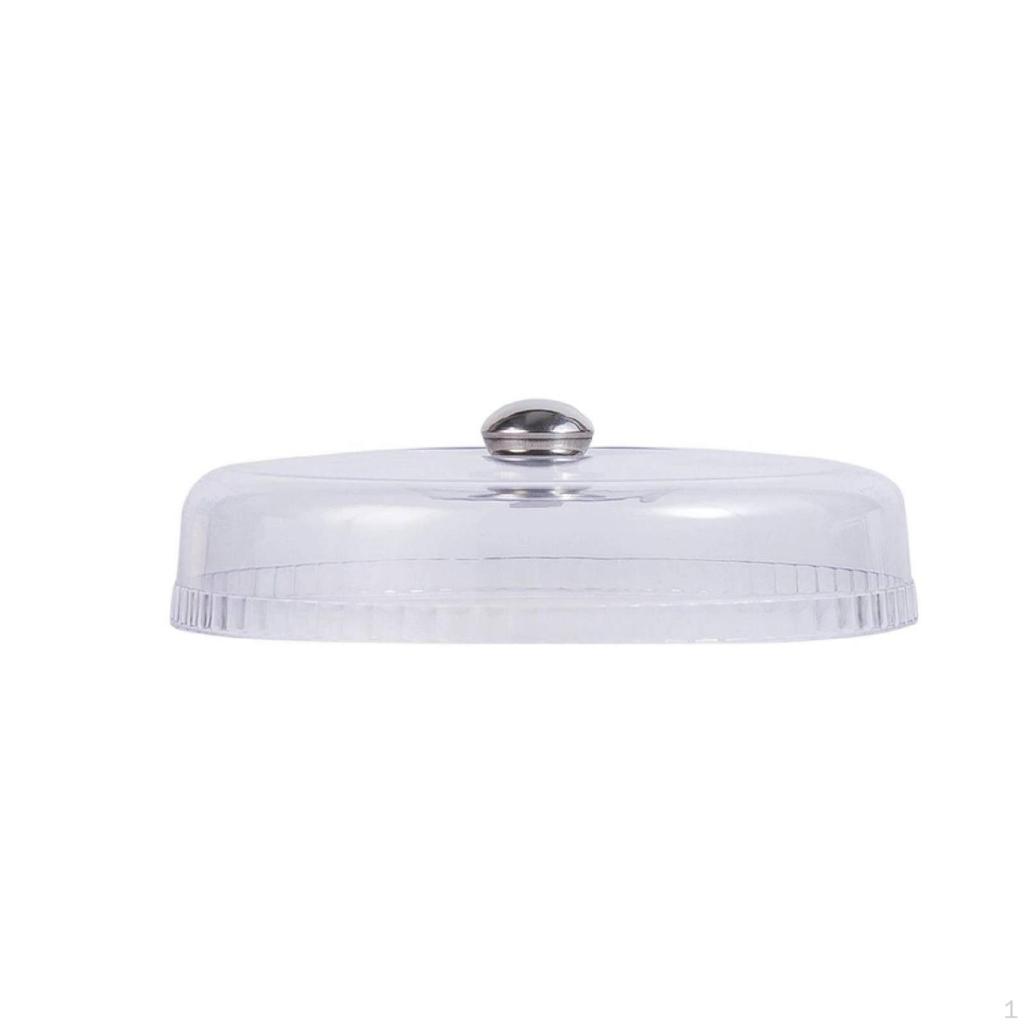 Cake Dome Plastic Cover with Knob Safe for Buffet, Bakery, Bakers, Caterers