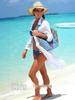 Women's Summer Swimwear Cover-Up: Two-Pocket Bikini Outerwear with Sun Protection
