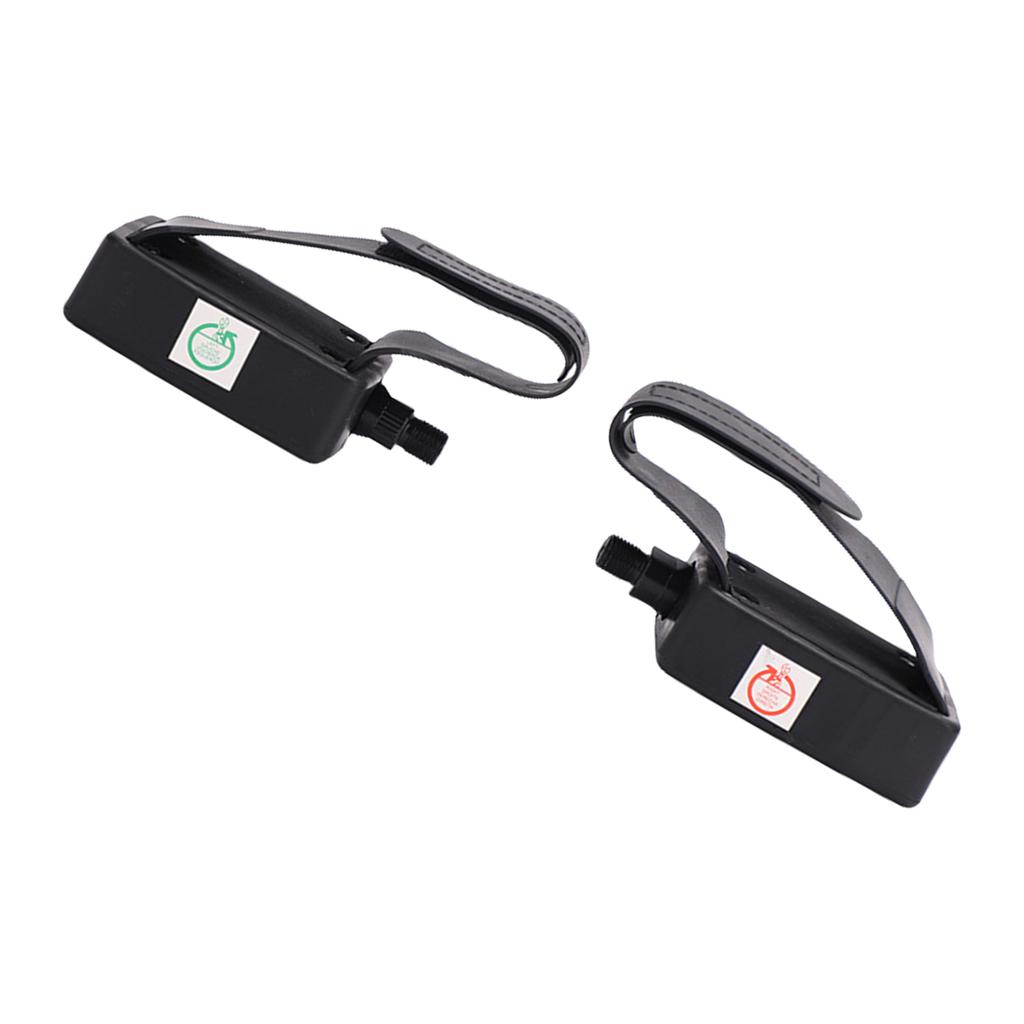 Replacement Fitness Pedals with Left Right Markings Enhancing Stability Adjustable Tear Resistant Straps for Exercising
