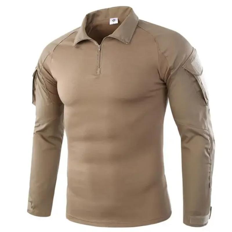 Outdoor Tactical Hiking T Shirts Men Long Sleeve Hunting Climbing Shirt Sport Clothes