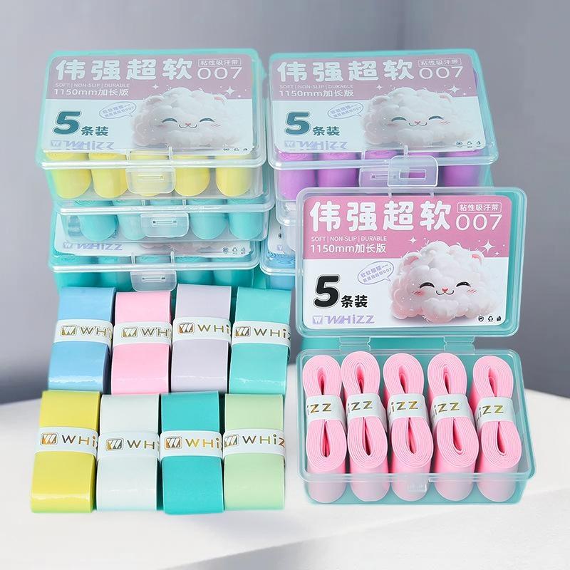 PU Tennis Badminton Grip Tape Non-Slip Shock-Absorbing Badminton Racket Grips Wrap Wear-resistant Sweat-Absorbent