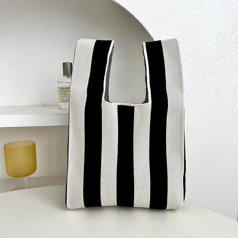 Colorful Knitted Handbags: Women's Fashion Shoulder Bags & Vest Waistcoat Styles