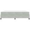 Bed Frame with Mattress Light Grey 180 x 200 cm Fabric
