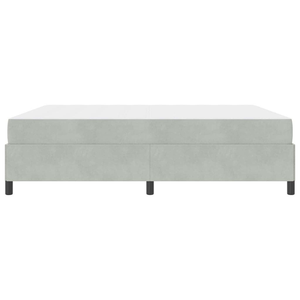 Bed Frame with Mattress Light Grey 180 x 200 cm Fabric