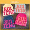 Street Letter Ruiteng Knitted Hat With Breathable Fabric For Autumn Winter Use