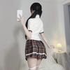 Emfay JK Cosplay Short School Uniform Sailor Set with Stockings Uniform, Sleeve, Costume, Suit, 4-Piece