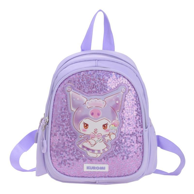 

Children S Backpack Kindergarten Elementary School Bag Cute Cartoon Sequins Boys And Girls Backpack фиолетовый